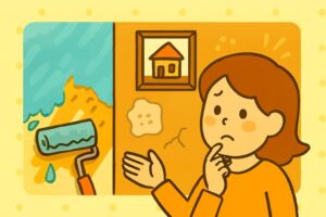 室内の塗装の悪さに困っている人