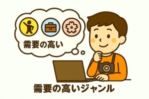 需要が高いジャンルを選んでいる画像