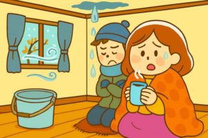 雨漏りや断熱性不備で困っている住民