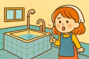 タイル張りの風呂の画像