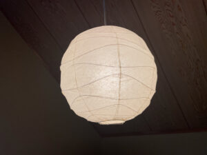 和室障子張りの照明の画像