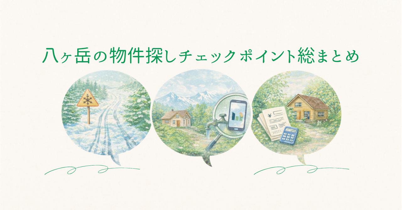 八ヶ岳の物件探しで失敗しないためにのアイキャッチ画像
