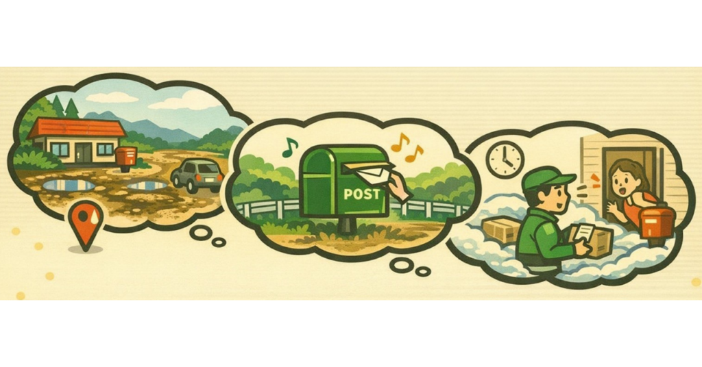 郵便局・ポストの距離の画像