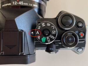 撮影モード絞り優先Aモードを示す画像